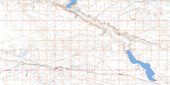 Dodsland Topographic map 072N15 at 1:50,000 Scale