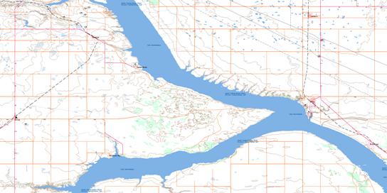 Elbow Topo Map 072O02 at 1:50,000 scale - National Topographic System of Canada (NTS) - Toporama map