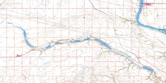 Outlook Topographic map 072O06 at 1:50,000 Scale