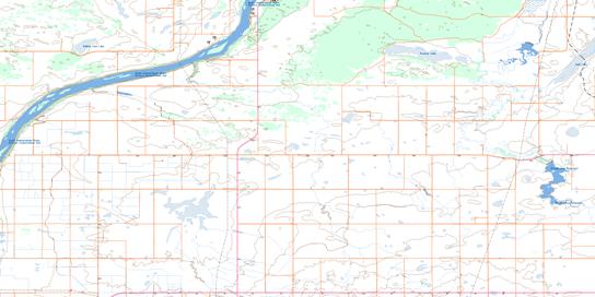 Indi Lake Topo Map 072O10 at 1:50,000 scale - National Topographic System of Canada (NTS) - Toporama map