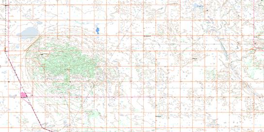 Strasbourg Topo Map 072P02 at 1:50,000 scale - National Topographic System of Canada (NTS) - Toporama map