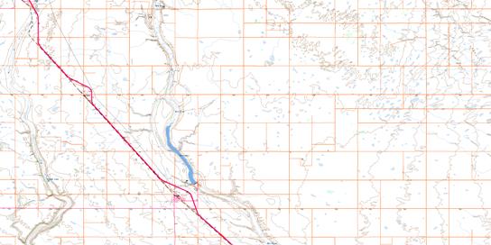 Craik Topo Map 072P04 at 1:50,000 scale - National Topographic System of Canada (NTS) - Toporama map