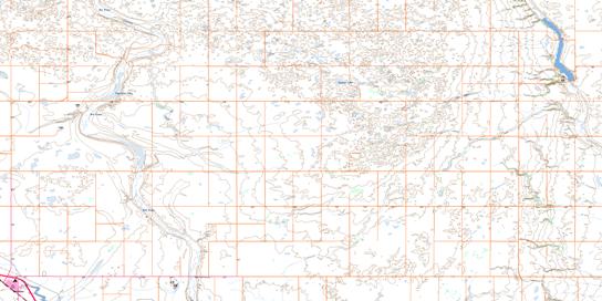 Davidson Topographic map 072P05 at 1:50,000 Scale