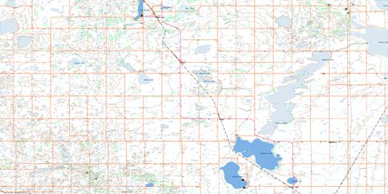 Fulda Topo Map 073A06 at 1:50,000 scale - National Topographic System of Canada (NTS) - Toporama map