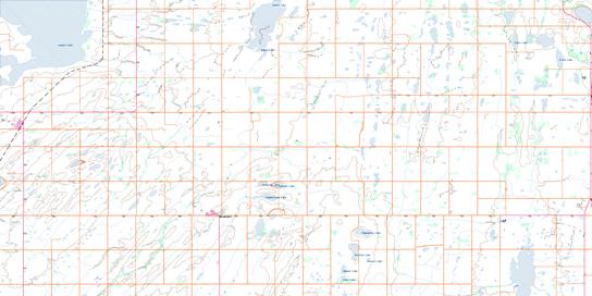 Lake Lenore Topo Map 073A07 at 1:50,000 scale - National Topographic System of Canada (NTS) - Toporama map