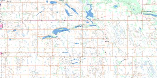 Naicam Topographic map 073A08 at 1:50,000 Scale