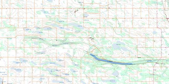 Sylvania Topographic map 073A09 at 1:50,000 Scale