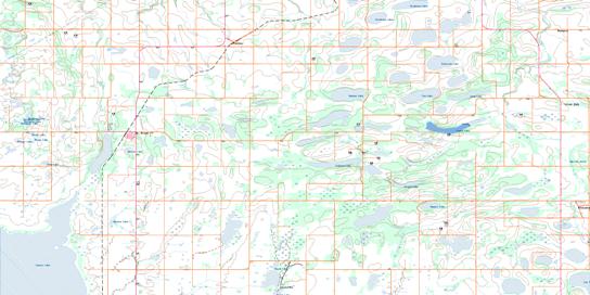 St Brieux Topo Map 073A10 at 1:50,000 scale - National Topographic System of Canada (NTS) - Toporama map