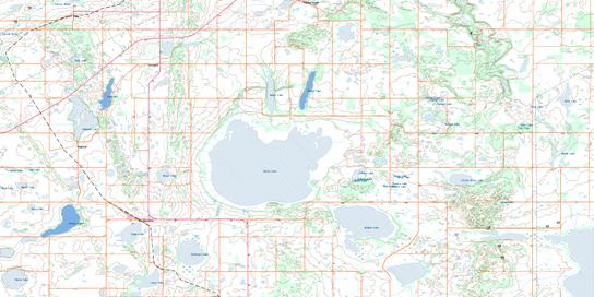Basin Lake Topo Map 073A11 at 1:50,000 scale - National Topographic System of Canada (NTS) - Toporama map