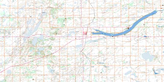 Wakaw Topo Map 073A12 at 1:50,000 scale - National Topographic System of Canada (NTS) - Toporama map