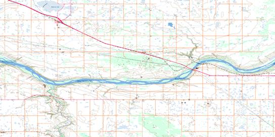 Borden Topo Map 073B06 at 1:50,000 scale - National Topographic System of Canada (NTS) - Toporama map