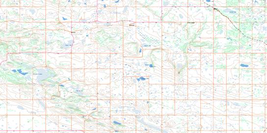 Mayfair Topo Map 073B13 at 1:50,000 scale - National Topographic System of Canada (NTS) - Toporama map