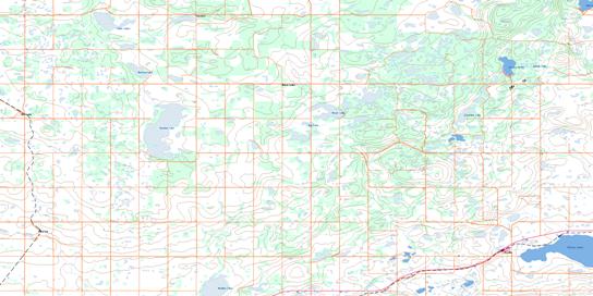 Krydor Topo Map 073B14 at 1:50,000 scale - National Topographic System of Canada (NTS) - Toporama map