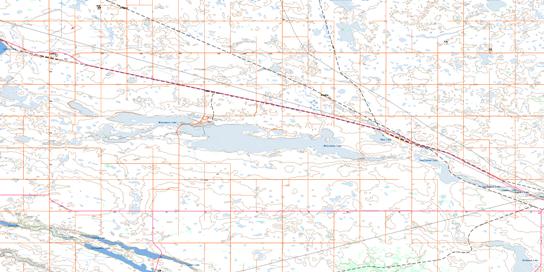 Oban Topo Map 073C01 at 1:50,000 scale - National Topographic System of Canada (NTS) - Toporama map