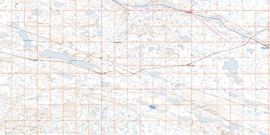 Denzil Topo Map 073C04 at 1:50,000 scale - National Topographic System of Canada (NTS) - Toporama map