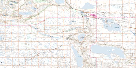 Unity Topo Map 073C06 at 1:50,000 scale - National Topographic System of Canada (NTS) - Toporama map