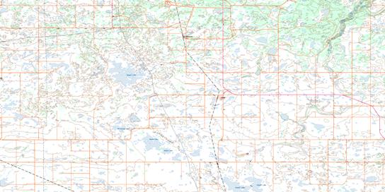 Cando Topo Map 073C08 at 1:50,000 scale - National Topographic System of Canada (NTS) - Toporama map