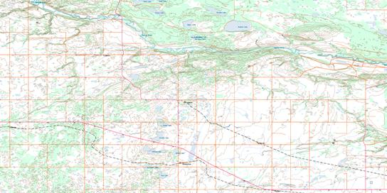 Baldwinton Topo Map 073C14 at 1:50,000 scale - National Topographic System of Canada (NTS) - Toporama map