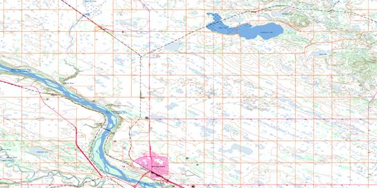 North Battleford Topographic map 073C16 at 1:50,000 Scale