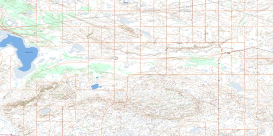 Bodo Topographic map 073D01 at 1:50,000 Scale
