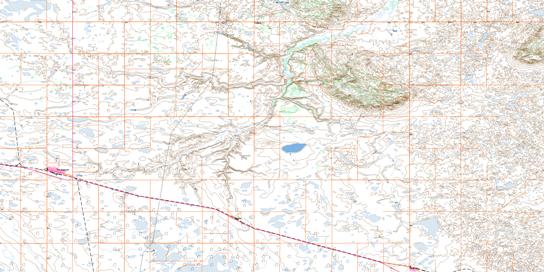 Coronation Topo Map 073D03 at 1:50,000 scale - National Topographic System of Canada (NTS) - Toporama map