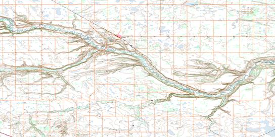 Alliance Topographic map 073D05 at 1:50,000 Scale