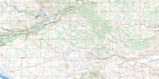 Brownfield Topographic map 073D06 at 1:50,000 Scale
