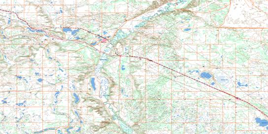 Hardisty Topo Map 073D11 at 1:50,000 scale - National Topographic System of Canada (NTS) - Toporama map