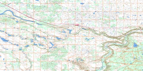 Irma Topo Map 073D14 at 1:50,000 scale - National Topographic System of Canada (NTS) - Toporama map