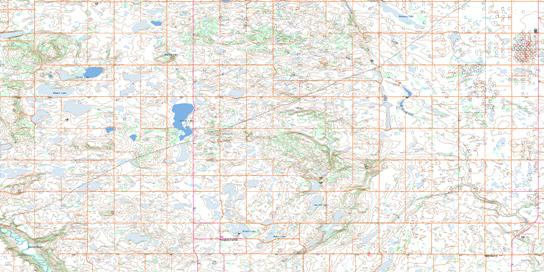 Paradise Valley Topo Map 073E01 at 1:50,000 scale - National Topographic System of Canada (NTS) - Toporama map