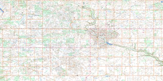 Buffalo Creek Topo Map 073E03 at 1:50,000 scale - National Topographic System of Canada (NTS) - Toporama map