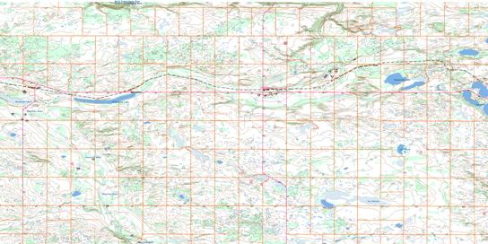 Myrnam Topo Map 073E11 at 1:50,000 scale - National Topographic System of Canada (NTS) - Toporama map