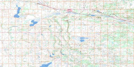 Two Hills Topo Map 073E12 at 1:50,000 scale - National Topographic System of Canada (NTS) - Toporama map