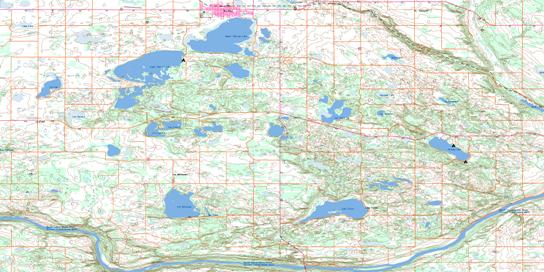 St Paul Topo Map 073E14 at 1:50,000 scale - National Topographic System of Canada (NTS) - Toporama map