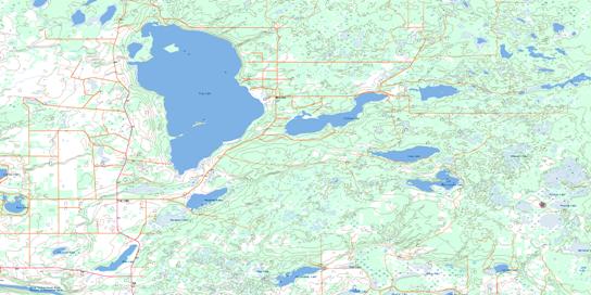 Frog Lake Topographic map 073E16 at 1:50,000 Scale