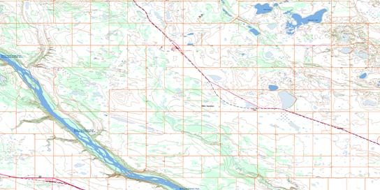 Edam Topo Map 073F02 at 1:50,000 scale - National Topographic System of Canada (NTS) - Toporama map