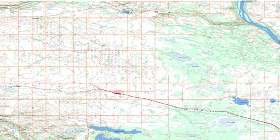 Maidstone Topo Map 073F03 at 1:50,000 scale - National Topographic System of Canada (NTS) - Toporama map