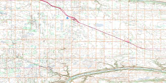 Lashburn Topo Map 073F04 at 1:50,000 scale - National Topographic System of Canada (NTS) - Toporama map