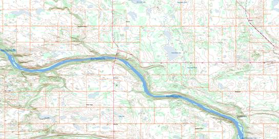 Cleeves Topographic map 073F06 at 1:50,000 Scale