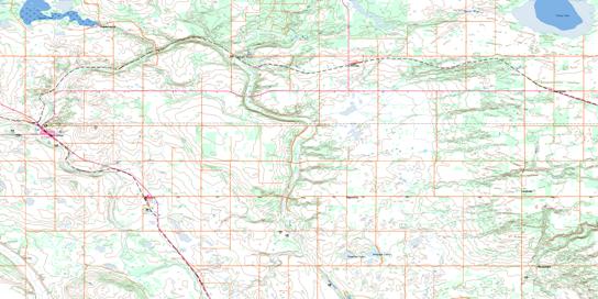 Turtleford Topo Map 073F07 at 1:50,000 scale - National Topographic System of Canada (NTS) - Toporama map