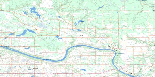 Frenchman Butte Topographic map 073F12 at 1:50,000 Scale