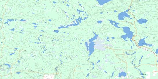 Bronson Lake Topographic map 073F13 at 1:50,000 Scale