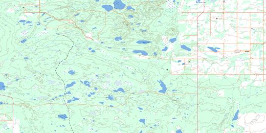 Barthel Topo Map 073F14 at 1:50,000 scale - National Topographic System of Canada (NTS) - Toporama map