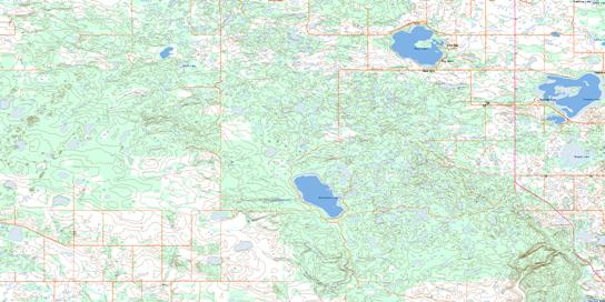 Mistawasis Lake Topographic map 073G03 at 1:50,000 Scale