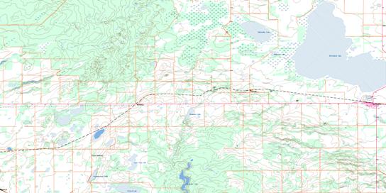 Witchekan Lake Topo Map 073G05 at 1:50,000 scale - National Topographic System of Canada (NTS) - Toporama map