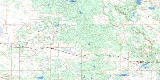 Mildred Topo Map 073G06 at 1:50,000 scale - National Topographic System of Canada (NTS) - Toporama map
