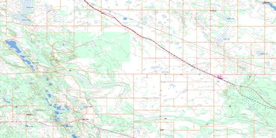 Canwood Topo Map 073G07 at 1:50,000 scale - National Topographic System of Canada (NTS) - Toporama map