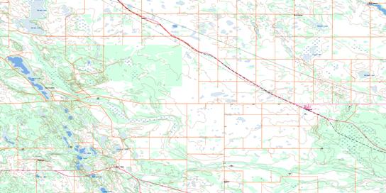 Canwood Topo Map 073G07 at 1:50,000 scale - National Topographic System of Canada (NTS) - Toporama map