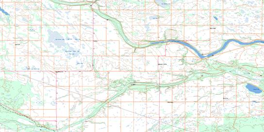 Wild Rose Topographic map 073G08 at 1:50,000 Scale