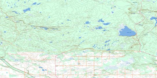 Halkett Lake Topo Map 073G09 at 1:50,000 scale - National Topographic System of Canada (NTS) - Toporama map
